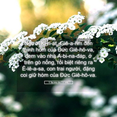 Picture 05 - 1 Sa-mu-ên 7:1 VIE - Người Ki-ri-át -Giê-a-rim đến thỉnh - Bible Verse Picture