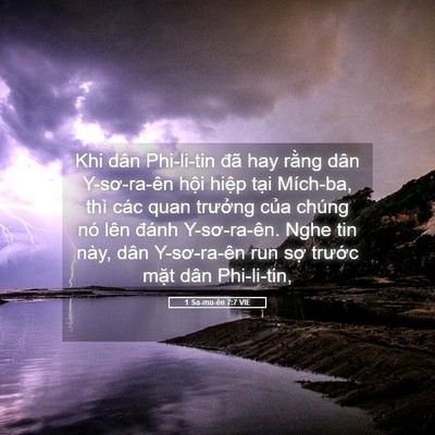Picture 05 - 1 Sa-mu-ên 7:7 VIE - Khi dân Phi-li-tin đã hay rằng dân - Bible Verse Picture