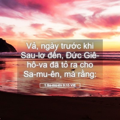 Picture 05 - 1 Sa-mu-ên 9:15 VIE - Vả, ngày trước khi Sau-lơ đến, Đức - Bible Verse Picture