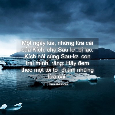 Picture 05 - 1 Sa-mu-ên 9:3 VIE - Một ngày kia, những lừa cái của Kích, - Bible Verse Picture