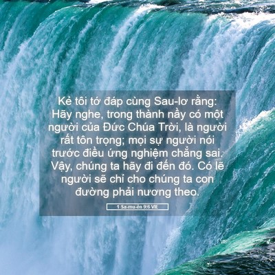 Picture 05 - 1 Sa-mu-ên 9:6 VIE - Kẻ tôi tớ đáp cùng Sau-lơ rằng: Hãy - Bible Verse Picture