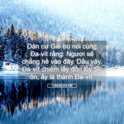 Picture 05 - 1 Sử Ký 11:5 VIE - Dân cư Giê-bu nói cùng Đa-vít rằng: - Bible Verse Picture