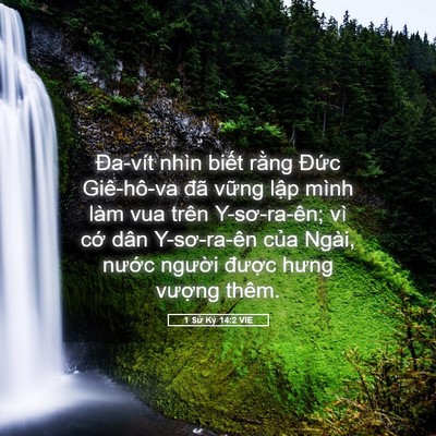 Picture 05 - 1 Sử Ký 14:2 VIE - Đa-vít nhìn biết rằng Đức Giê-hô-va - Bible Verse Picture