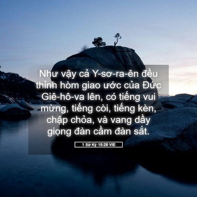 Picture 05 - 1 Sử Ký 15:28 VIE - Như vậy cả Y-sơ-ra-ên đều thỉnh hòm - Bible Verse Picture