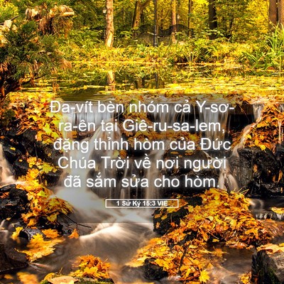 Picture 05 - 1 Sử Ký 15:3 VIE - Đa-vít bèn nhóm cả Y-sơ-ra-ên tại - Bible Verse Picture