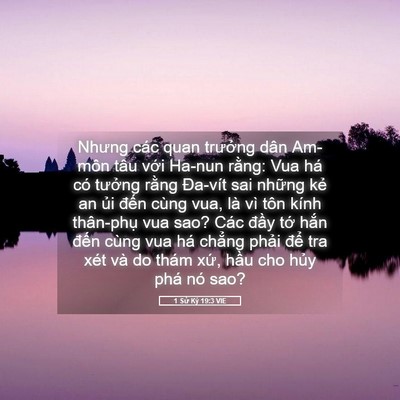 Picture 05 - 1 Sử Ký 19:3 VIE - Nhưng các quan trưởng dân Am-môn tâu - Bible Verse Picture