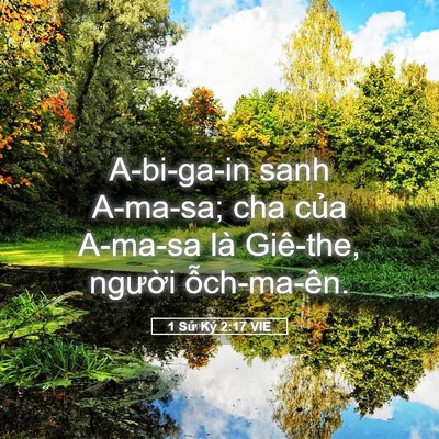 Picture 05 - 1 Sử Ký 2:17 VIE - A-bi-ga-in sanh A-ma-sa; cha của A-ma-sa là - Bible Verse Picture