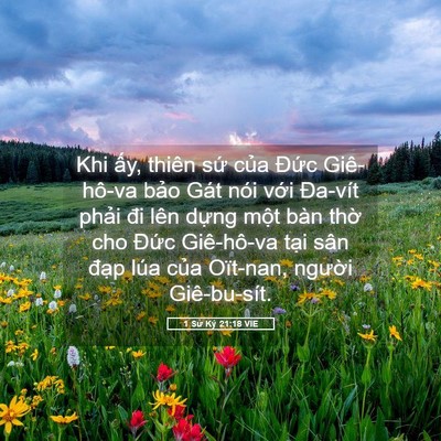 Picture 05 - 1 Sử Ký 21:18 VIE - Khi ấy, thiên sứ của Đức Giê-hô-va - Bible Verse Picture
