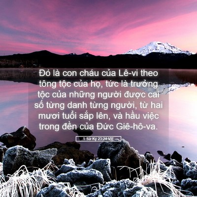Picture 05 - 1 Sử Ký 23:24 VIE - Đó là con cháu của Lê-vi theo tông tộc - Bible Verse Picture
