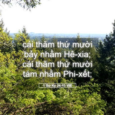 Picture 05 - 1 Sử Ký 24:15 VIE - cái thăm thứ mười bảy nhằm Hê-xia; - Bible Verse Picture