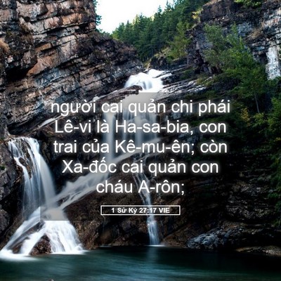Picture 05 - 1 Sử Ký 27:17 VIE - người cai quản chi phái Lê-vi là - Bible Verse Picture