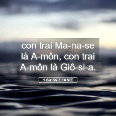 Picture 05 - 1 Sử Ký 3:14 VIE - con trai Ma-na-se là A-môn, con trai A-môn là - Bible Verse Picture
