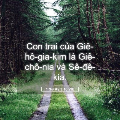 Picture 05 - 1 Sử Ký 3:16 VIE - Con trai của Giê-hô-gia-kim là Giê-chô-nia - Bible Verse Picture