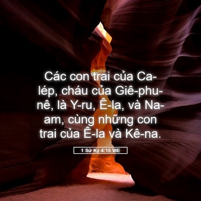Picture 05 - 1 Sử Ký 4:15 VIE - Các con trai của Ca-lép, cháu của - Bible Verse Picture