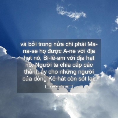 Picture 05 - 1 Sử Ký 6:70 VIE - và bởi trong nửa chi phái Ma-na-se họ - Bible Verse Picture