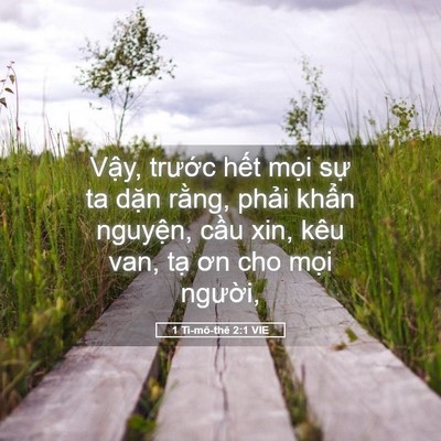 Picture 05 - 1 Ti-mô-thê 2:1 VIE - Vậy, trước hết mọi sự ta dặn rằng, - Bible Verse Picture