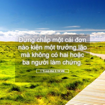 Picture 05 - 1 Ti-mô-thê 5:19 VIE - Đừng chấp một cái đơn nào kiện một - Bible Verse Picture