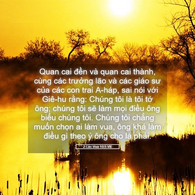 Picture 05 - 2 Các Vua 10:5 VIE - Quan cai đền và quan cai thành, cùng các - Bible Verse Picture