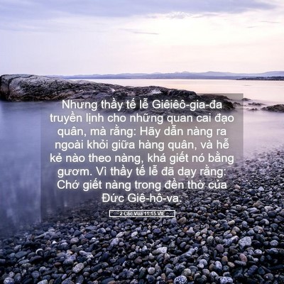 Picture 05 - 2 Các Vua 11:15 VIE - Nhưng thầy tế lễ Giêiêô-gia-đa - Bible Verse Picture