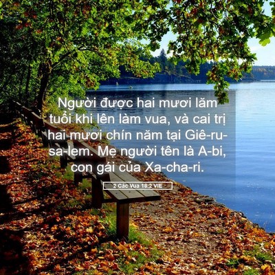 Picture 05 - 2 Các Vua 18:2 VIE - Người được hai mươi lăm tuổi khi lên - Bible Verse Picture