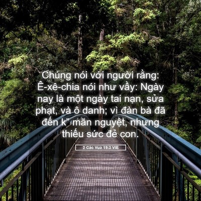 Picture 05 - 2 Các Vua 19:3 VIE - Chúng nói với người rằng: Ê-xê-chia - Bible Verse Picture