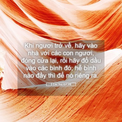 Picture 05 - 2 Các Vua 4:4 VIE - Khi ngươi trở về, hãy vào nhà với các - Bible Verse Picture