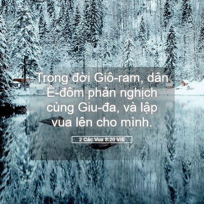 Picture 05 - 2 Các Vua 8:20 VIE - Trong đời Giô-ram, dân Ê-đôm phản - Bible Verse Picture