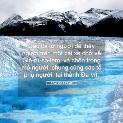 Picture 05 - 2 Các Vua 9:28 VIE - Các tôi tớ người để thây người - Bible Verse Picture