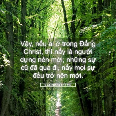 Picture 05 - 2 Cô-rinh-tô 5:17 VIE - Vậy, nếu ai ở trong Đấng Christ, thì - Bible Verse Picture