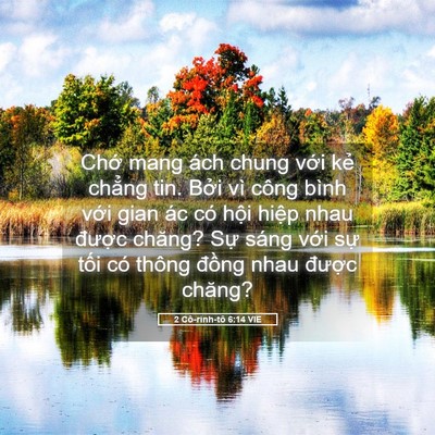 Picture 05 - 2 Cô-rinh-tô 6:14 VIE - Chớ mang ách chung với kẻ chẳng tin. - Bible Verse Picture