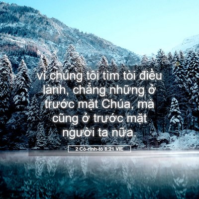 Picture 05 - 2 Cô-rinh-tô 8:21 VIE - vì chúng tôi tìm tòi điều lành, chẳng - Bible Verse Picture