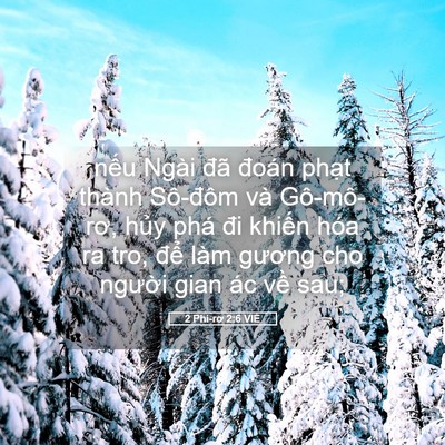 Picture 05 - 2 Phi-rơ 2:6 VIE - nếu Ngài đã đoán phạt thành Sô-đôm - Bible Verse Picture
