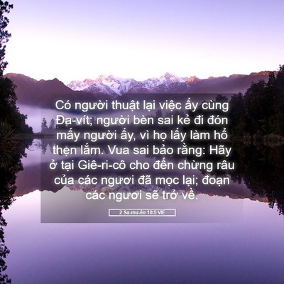 Picture 05 - 2 Sa-mu-ên 10:5 VIE - Có người thuật lại việc ấy cùng - Bible Verse Picture
