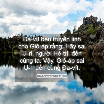 Picture 05 - 2 Sa-mu-ên 11:6 VIE - Đa-vít bèn truyền lịnh cho Giô-áp - Bible Verse Picture