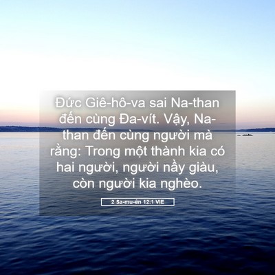 Picture 05 - 2 Sa-mu-ên 12:1 VIE - Đức Giê-hô-va sai Na-than đến cùng - Bible Verse Picture
