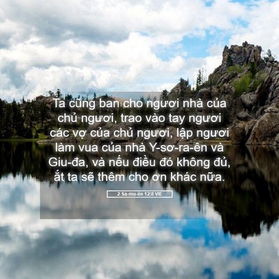 Picture 05 - 2 Sa-mu-ên 12:8 VIE - Ta cũng ban cho ngươi nhà của chủ - Bible Verse Picture