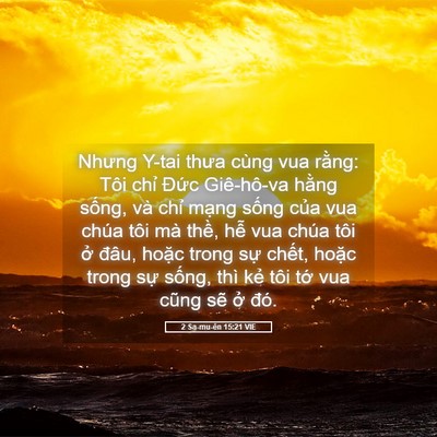 Picture 05 - 2 Sa-mu-ên 15:21 VIE - Nhưng Y-tai thưa cùng vua rằng: Tôi chỉ - Bible Verse Picture
