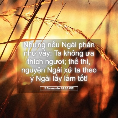 Picture 05 - 2 Sa-mu-ên 15:26 VIE - Nhưng nếu Ngài phán như vầy: Ta không - Bible Verse Picture