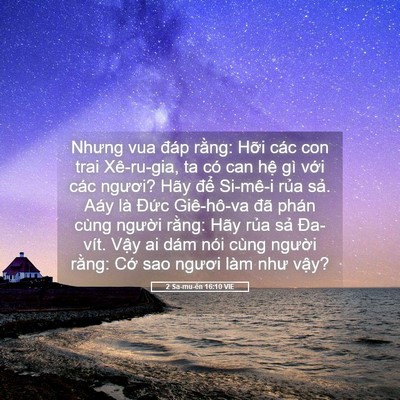 Picture 05 - 2 Sa-mu-ên 16:10 VIE - Nhưng vua đáp rằng: Hỡi các con trai - Bible Verse Picture