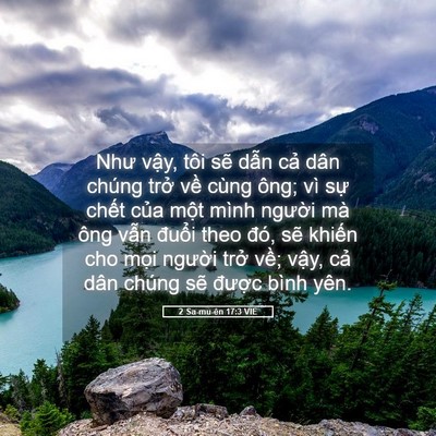 Picture 05 - 2 Sa-mu-ên 17:3 VIE - Như vậy, tôi sẽ dẫn cả dân chúng - Bible Verse Picture
