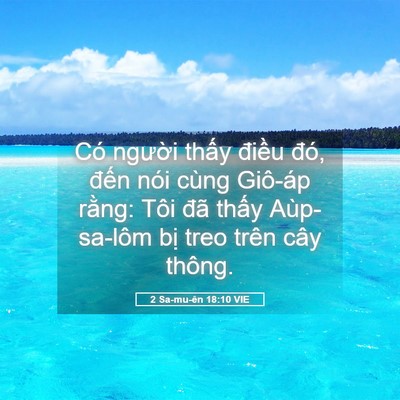 Picture 05 - 2 Sa-mu-ên 18:10 VIE - Có người thấy điều đó, đến nói - Bible Verse Picture