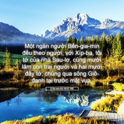 Picture 05 - 2 Sa-mu-ên 19:17 VIE - Một ngàn người Bên-gia-min đều theo - Bible Verse Picture