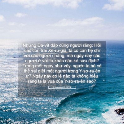 Picture 05 - 2 Sa-mu-ên 19:22 VIE - Nhưng Đa-vít đáp cùng người rằng: - Bible Verse Picture