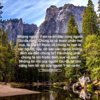 Picture 05 - 2 Sa-mu-ên 19:43 VIE - Nhưng người Y-sơ-ra-ên đáp cùng người - Bible Verse Picture