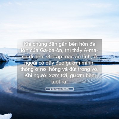 Picture 05 - 2 Sa-mu-ên 20:8 VIE - Khi chúng đến gần bên hòn đá lớn - Bible Verse Picture