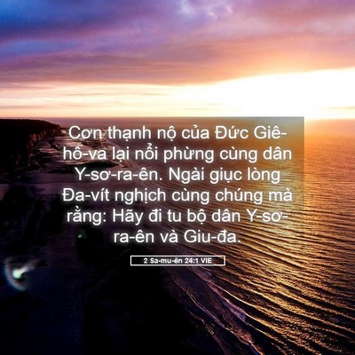 Picture 05 - 2 Sa-mu-ên 24:1 VIE - Cơn thạnh nộ của Đức Giê-hô-va lại - Bible Verse Picture