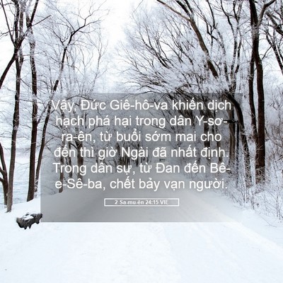 Picture 05 - 2 Sa-mu-ên 24:15 VIE - Vậy, Đức Giê-hô-va khiến dịch hạch - Bible Verse Picture