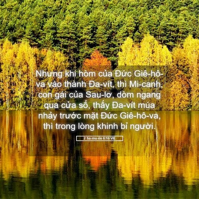 Picture 05 - 2 Sa-mu-ên 6:16 VIE - Nhưng khi hòm của Đức Giê-hô-va vào - Bible Verse Picture