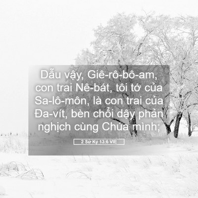 Picture 05 - 2 Sử Ký 13:6 VIE - Dẫu vậy, Giê-rô-bô-am, con trai Nê-bát, - Bible Verse Picture