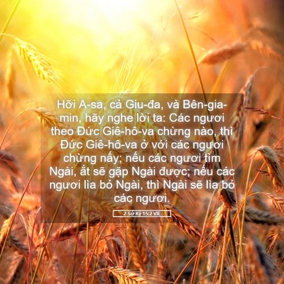 Picture 05 - 2 Sử Ký 15:2 VIE - Hỡi A-sa, cả Giu-đa, và Bên-gia-min, hãy - Bible Verse Picture